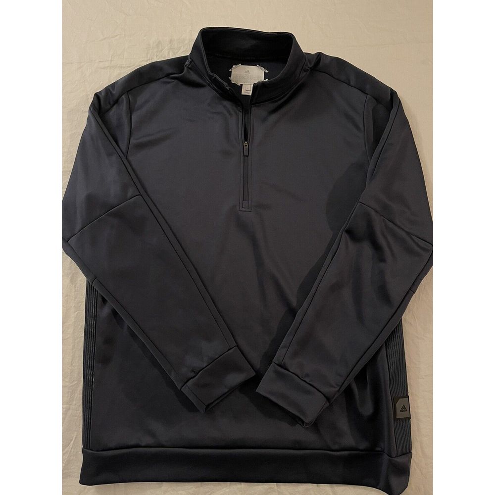 Adidas Full Zip Up Track Jacket Blue Men's La Marque‎ Aux 3 Bandes Size Large